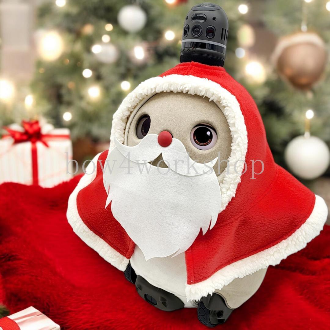 ラボット LOVOT ラボットの服ハンドメイド　クリスマスポンチョ＆お髭セット