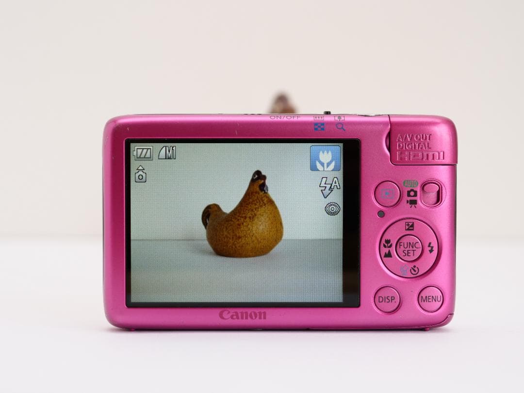 Canon キヤノン IXY 400F ピンク デジタルカメラ 電池蓋ゴム欠品