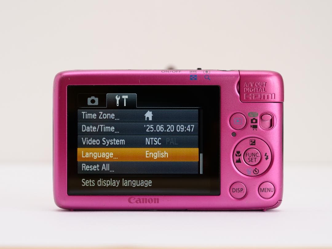 Canon キヤノン IXY 400F ピンク デジタルカメラ 電池蓋ゴム欠品