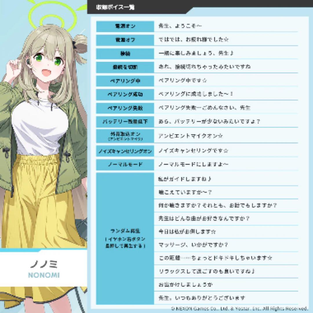 ブルーアーカイブ コラボイヤホン AVIOT TE-V1R-BLA