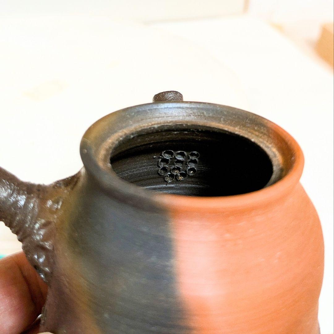 （N9−12）【窯変工芸作品】三度焼成の奇跡 急須 常滑 茶道具 作家物 一点物