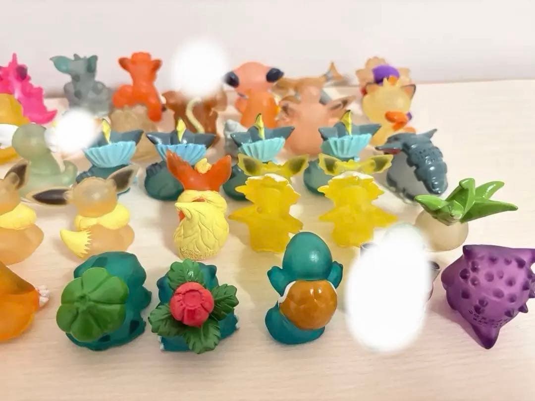【最終値下げ】昔のポケモンキッズ　【クリア】 指人形 39個(被りあり)