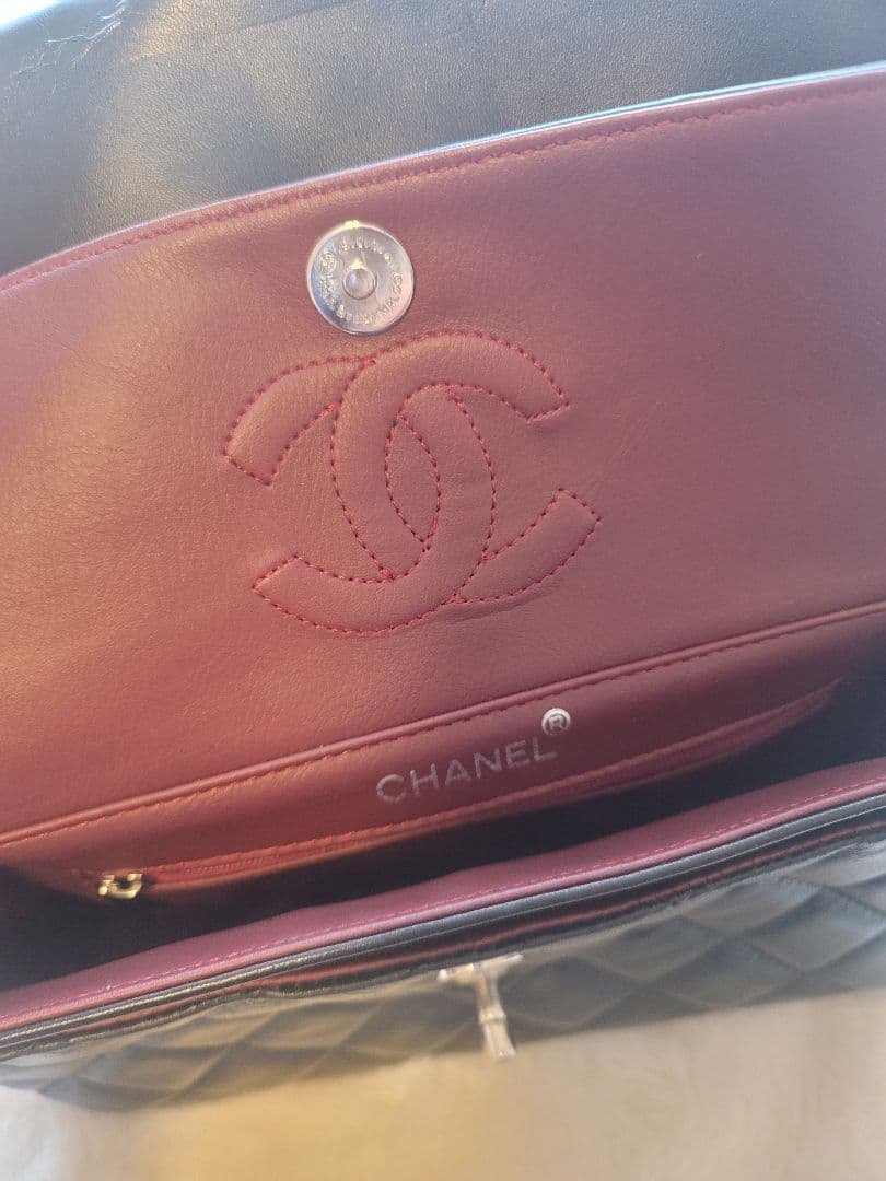 ノベルティ CHANEL ブラック ショルダーバッグ キルティング マトラッセ