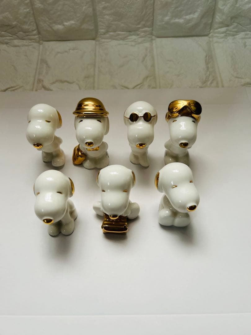 陶器スヌーピーフィギュアセット 7体