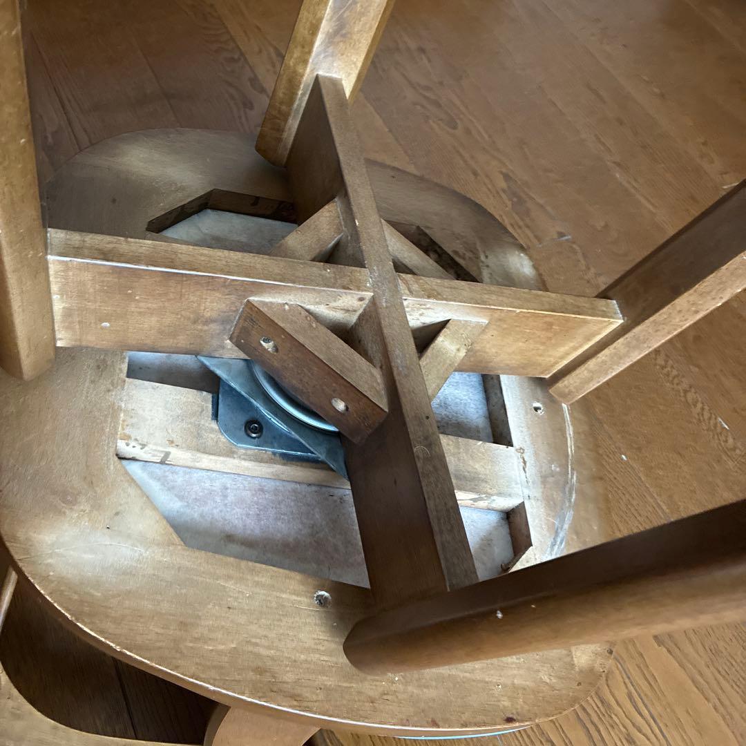 木製ダイニングチェア(回転可能)1脚