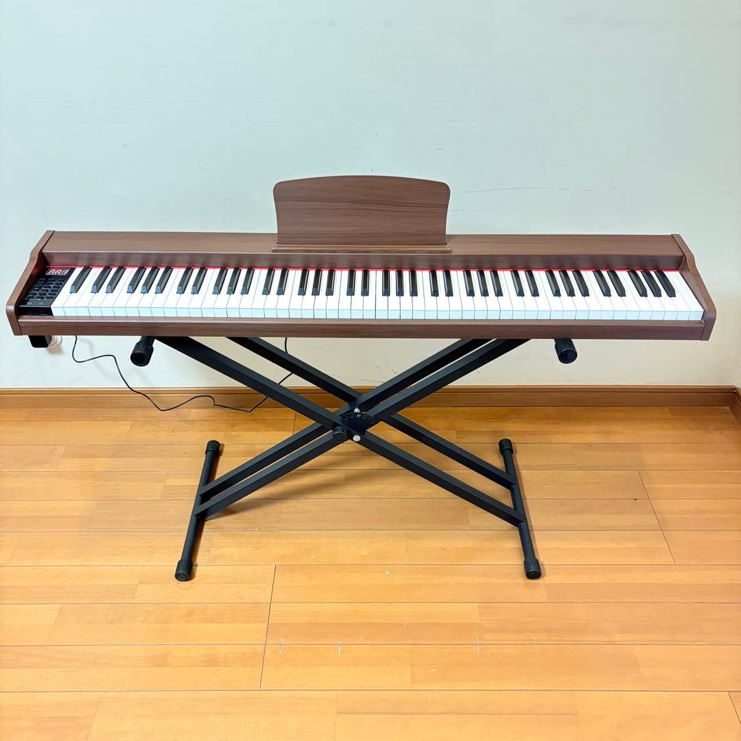 【美品・動作良好】Longeye 88鍵盤 電子ピアノ スタンド付属
