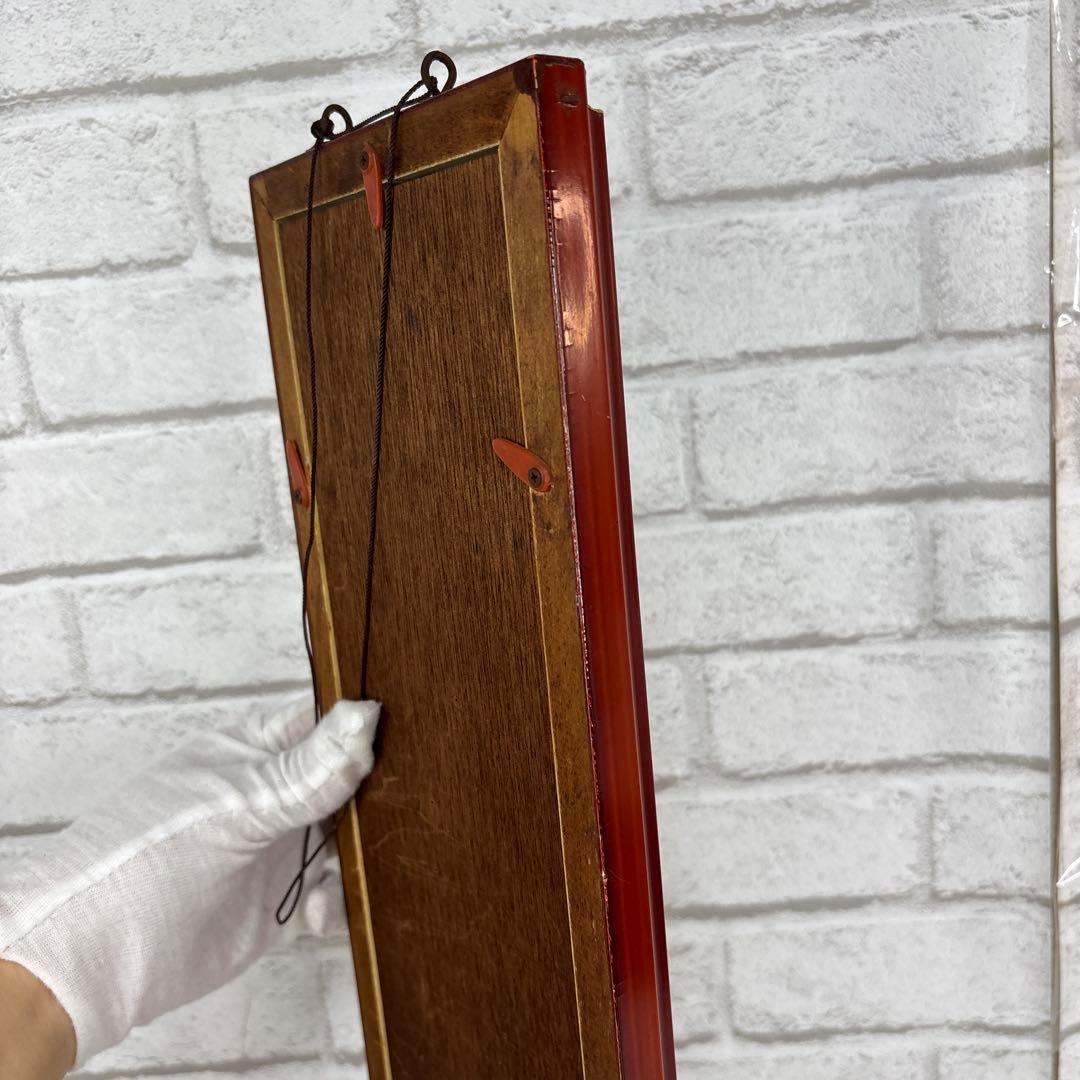 桂月作 金属レリーフ 額装 梅 松 壁掛け 工芸品 和風