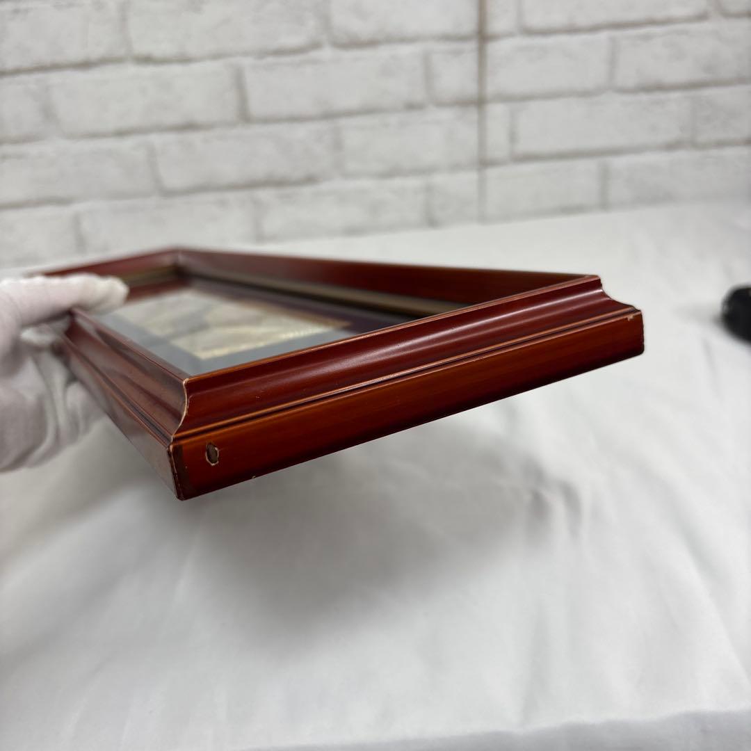 桂月作 金属レリーフ 額装 梅 松 壁掛け 工芸品 和風