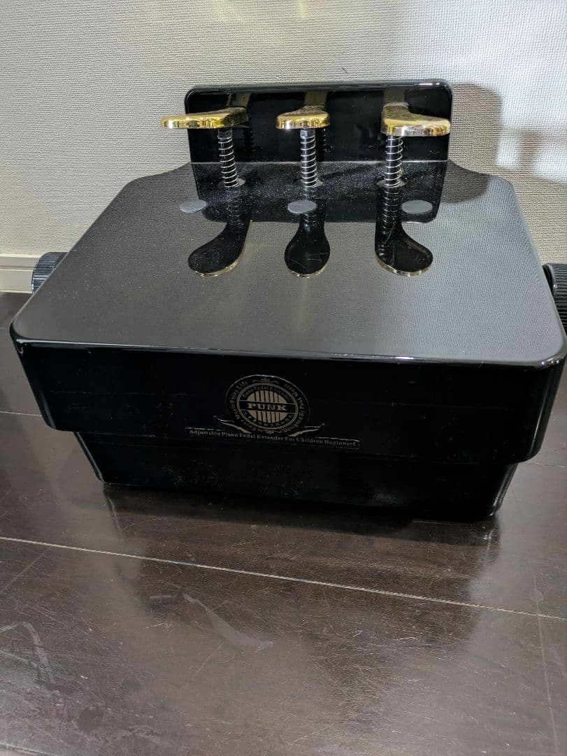 ピアノペダル 3つのペダル付き 黒