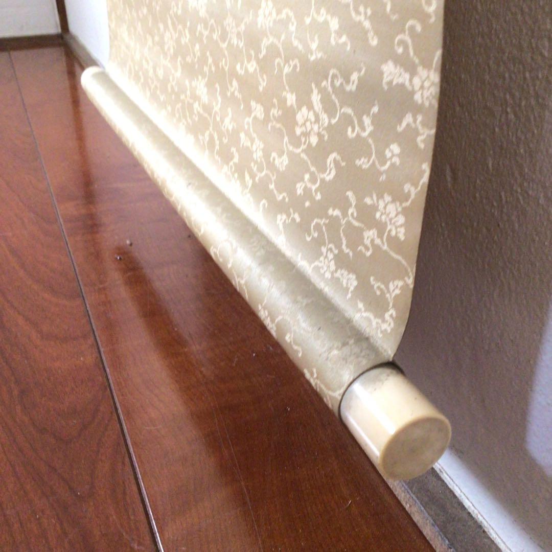 No3509 掛軸　岡文涛　山水画賛　紙本　日本画　古画　古美術　時代　送料無料