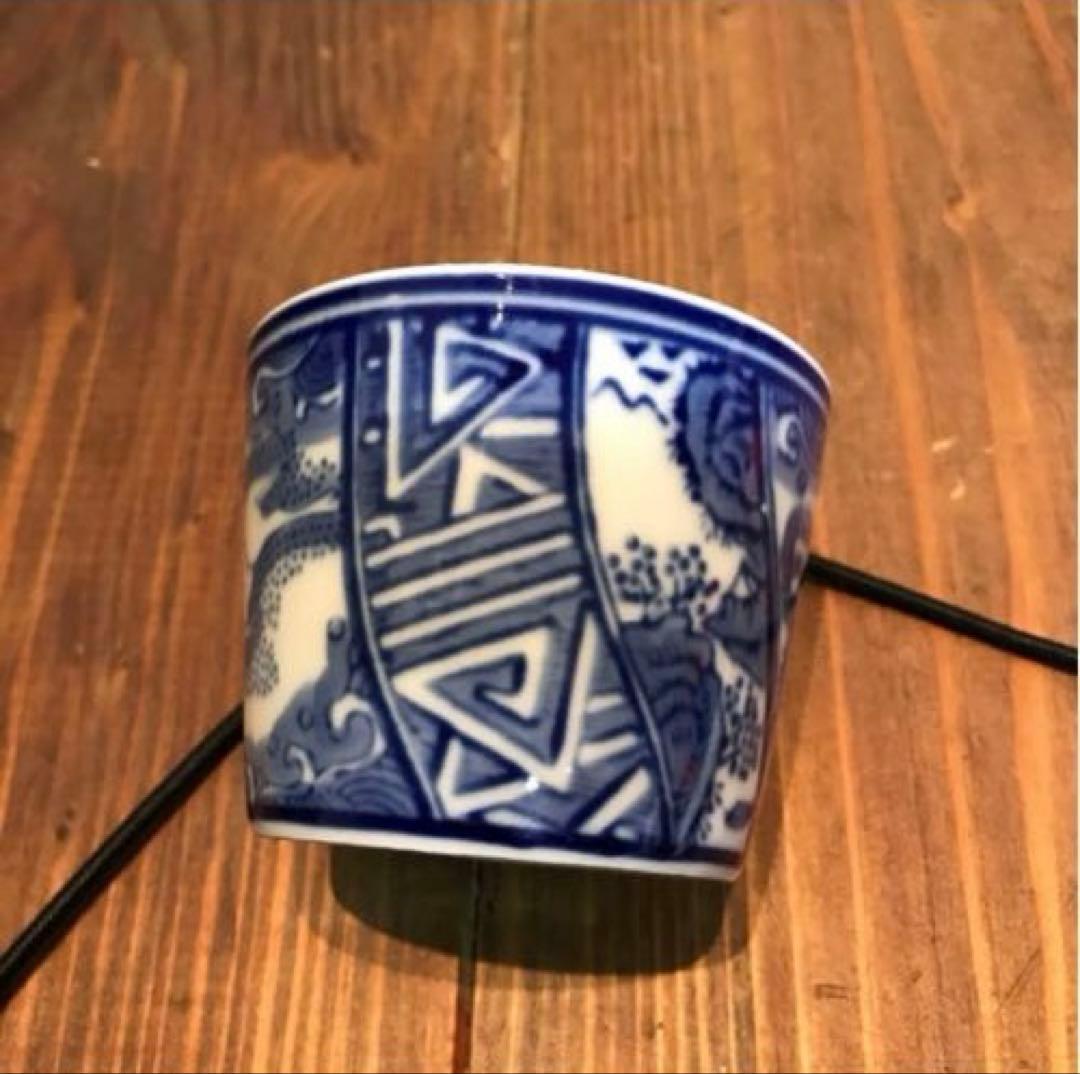 美品　古伊万里　波兎　蕎麦猪口　ソバ猪口　そばちょこ　向付　うさぎ　時代物