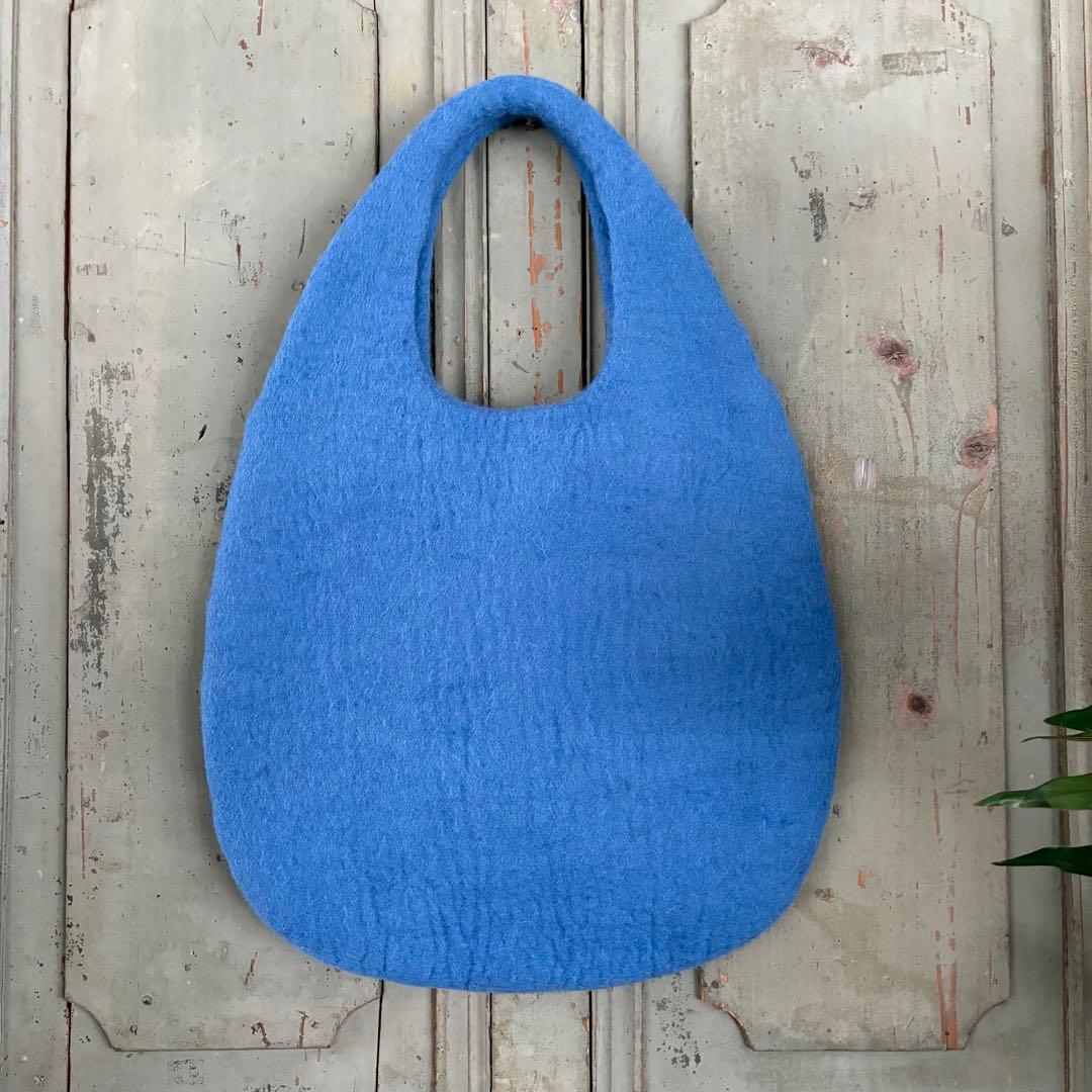 サンプル1点もの 羊毛 フェルト バッグ トートバッグ ハンドメイド