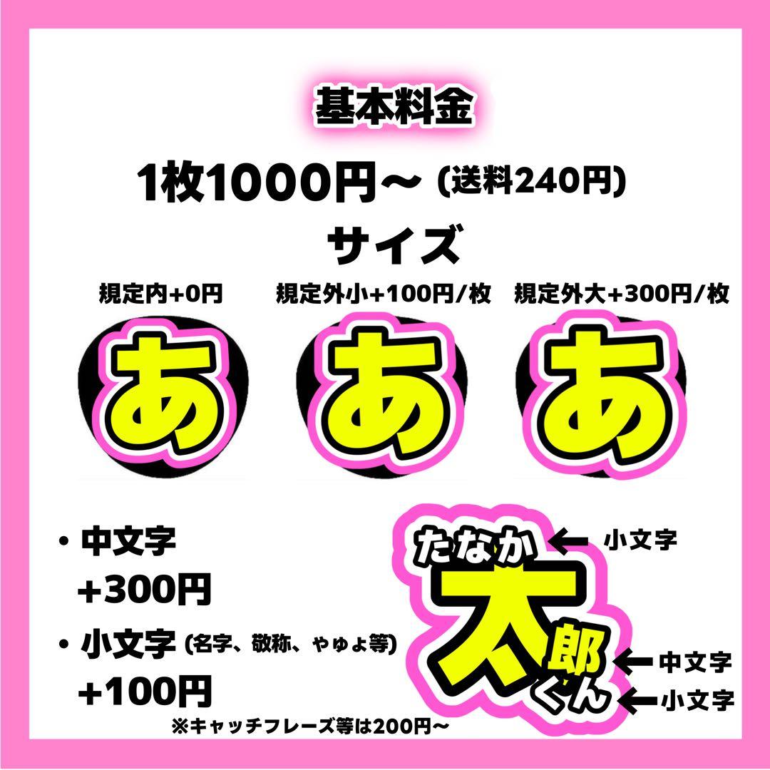 RIページ うちわ文字 オーダー