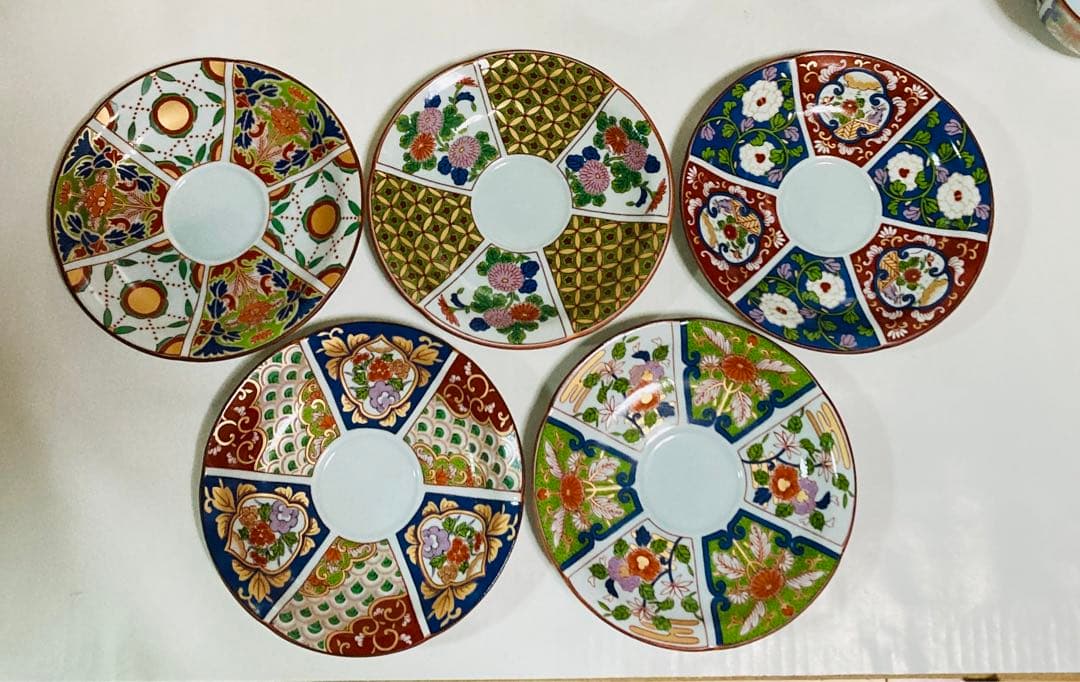 有田焼　清秀　古伊万里　絵変り　コーヒー碗皿揃え
