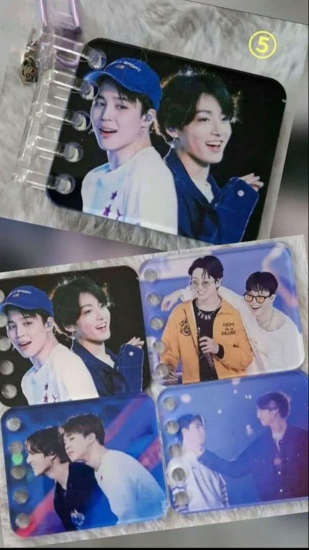 専用です。BTS♡JIMIN✰JUNGKOOK♡フォトアルバムキーリング