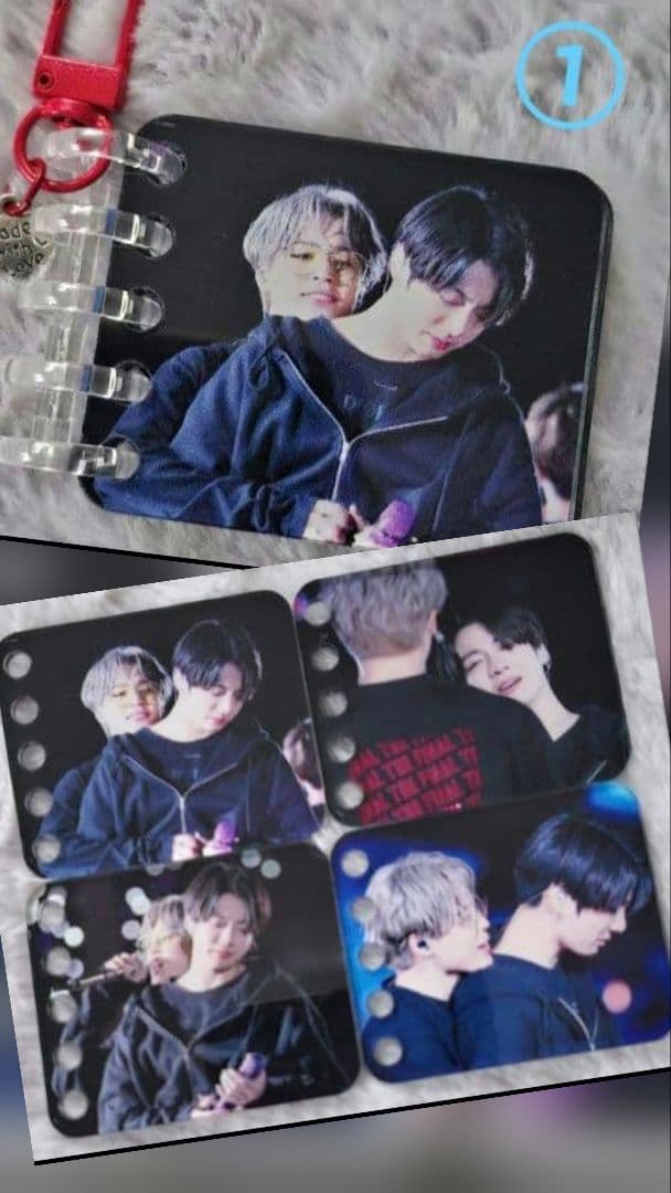 専用です。BTS♡JIMIN✰JUNGKOOK♡フォトアルバムキーリング