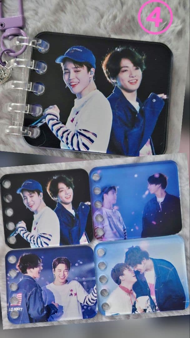 専用です。BTS♡JIMIN✰JUNGKOOK♡フォトアルバムキーリング