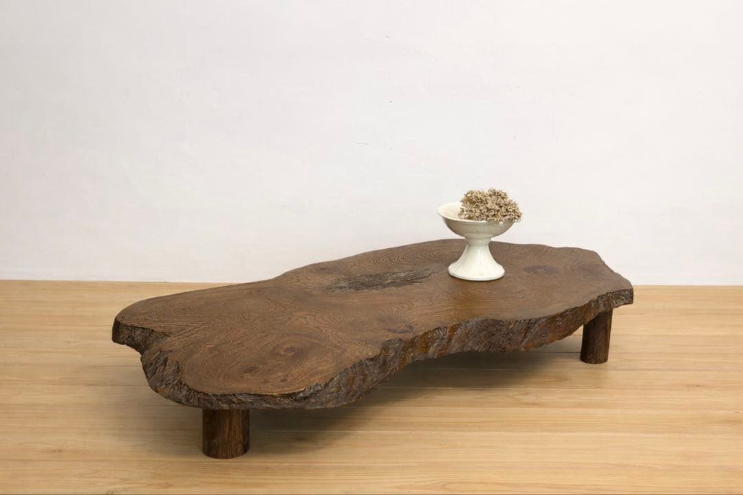 天然木　テーブル　座卓　2A020　古道具　古家具　ビンテージ　アンティーク