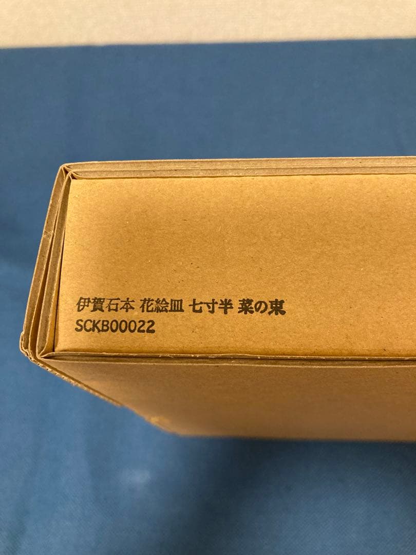 Scope 東屋　伊賀石本　花絵皿　菜の束　七寸半　未使用品