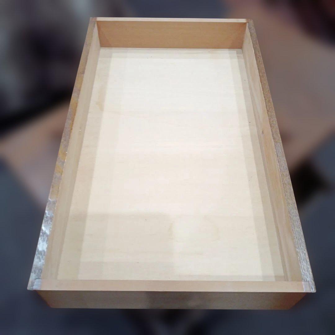 ビンテージ木製マガジンラック 引き出し付きマガジンテーブル 高さ約45cm