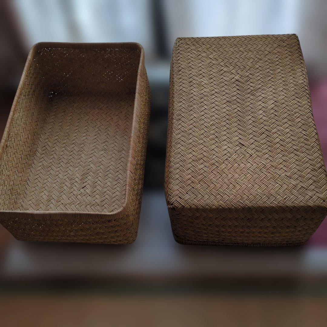 【昭和レトロ】カゴ 収納ケース