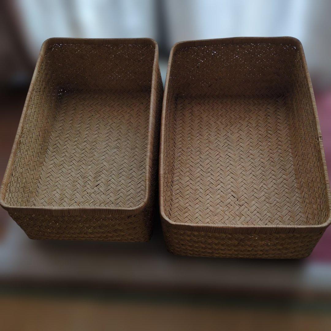 【昭和レトロ】カゴ 収納ケース