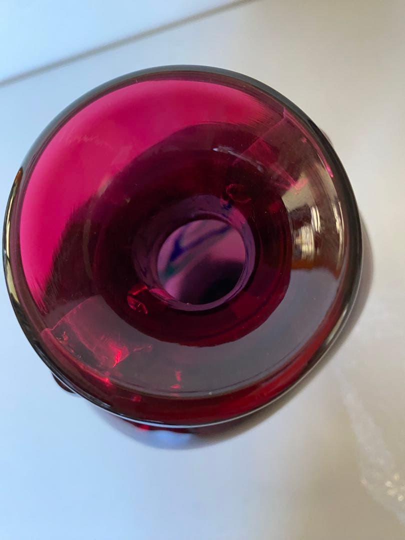 津軽びいどろ　花瓶　ガラス工芸　ハンドメイド　未使用　置物