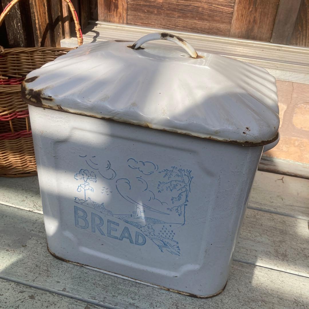 琺瑯ブレッドボックス　★アンティーク