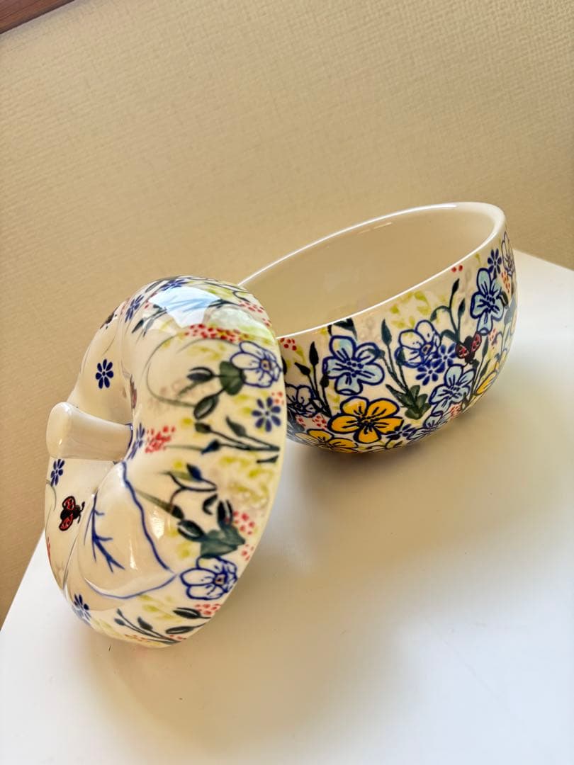 ポーリッシュポタリー ポーランド食器 りんごポット皿 限定1枚 新品正規品