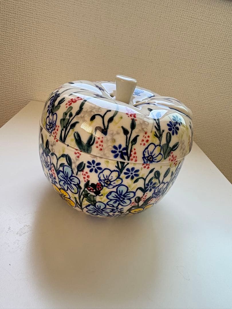 ポーリッシュポタリー ポーランド食器 りんごポット皿 限定1枚 新品正規品