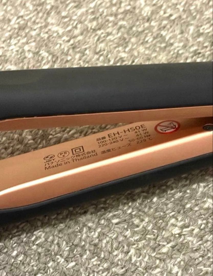 Panasonic ストレートアイロン ブラック　ヘアアイロン