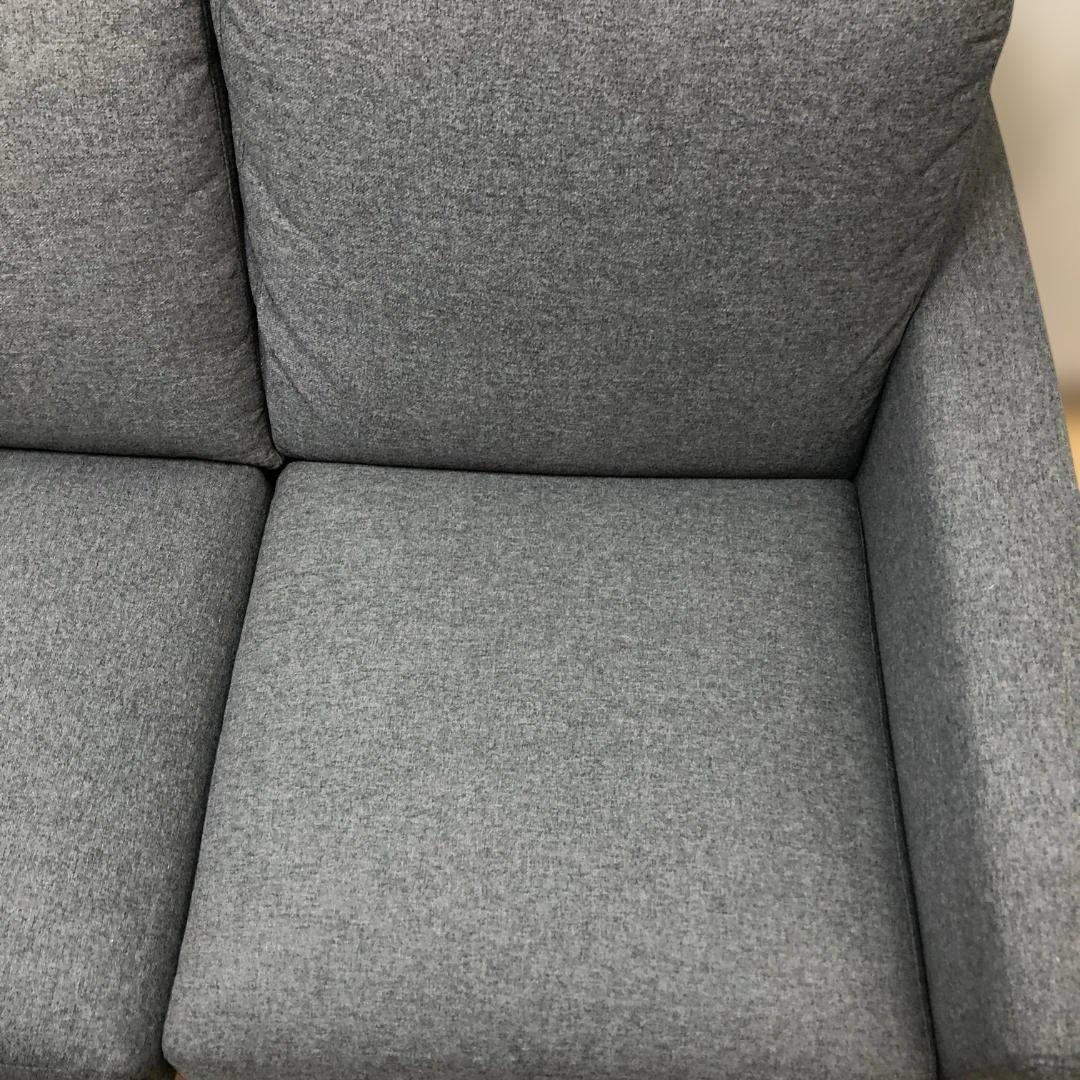 ニトリ 布張り 3人掛け ソファ オットマン付 ヘッドレスト付 260207-6