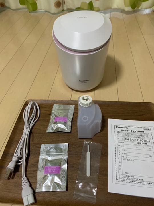 【ほぼ未使用・保証付】Panasonic フェイススチーマーEH-CSA9A-P