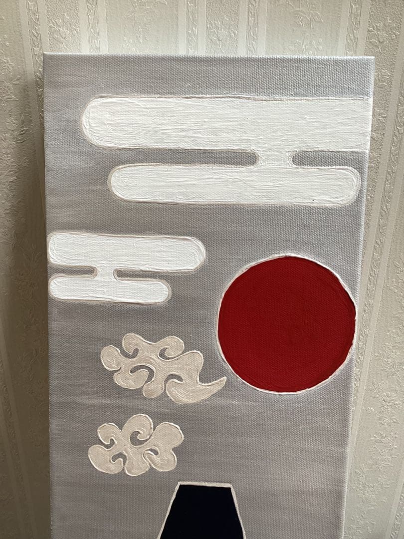 富士山パネルアート(銀)