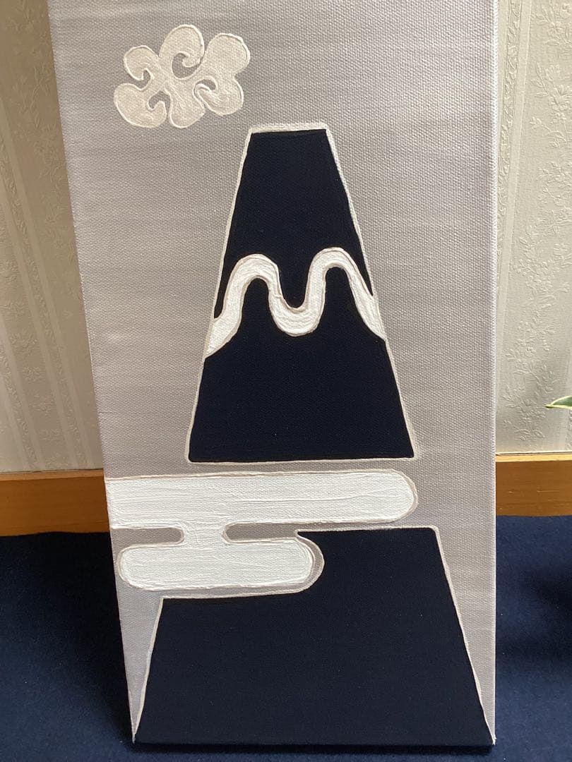 富士山パネルアート(銀)