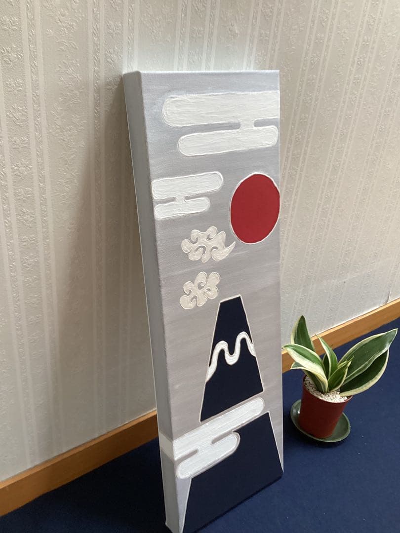 富士山パネルアート(銀)