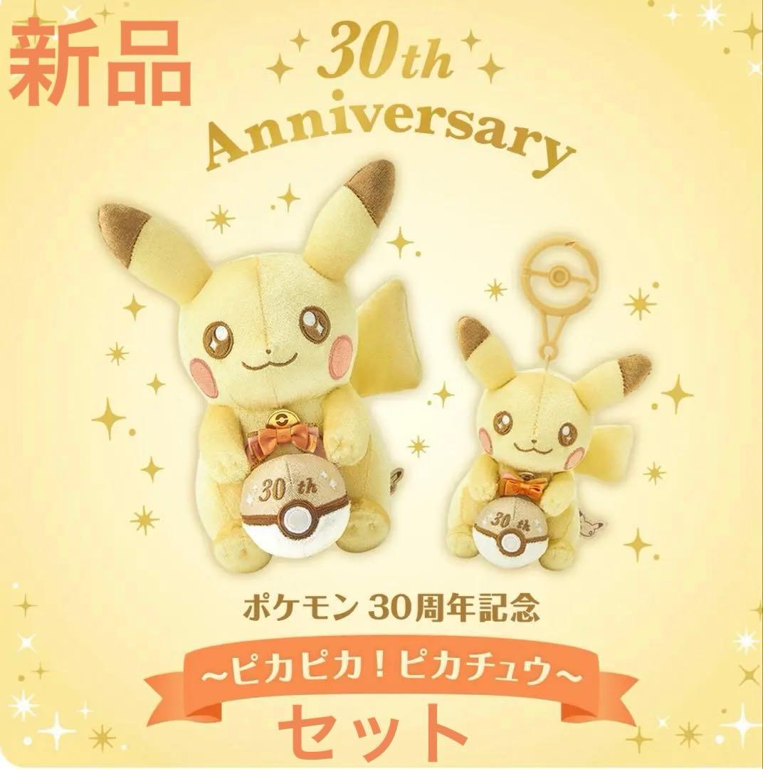 新品★ピカチュウ ぬいぐるみとマスコットセット