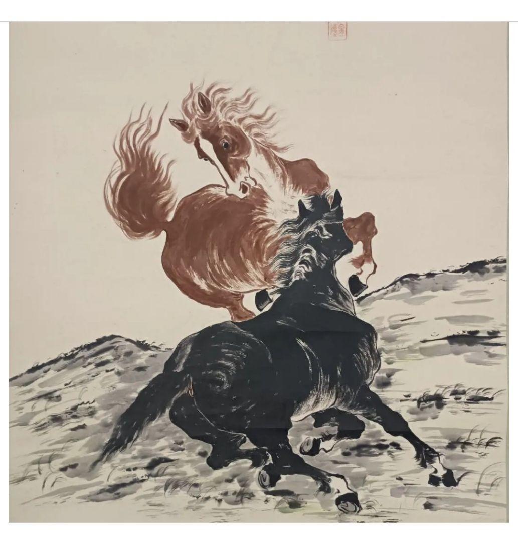 「笑門来福」開運 干支 馬 掛け軸 絵 日本美術 商売繁盛 良縁祈願