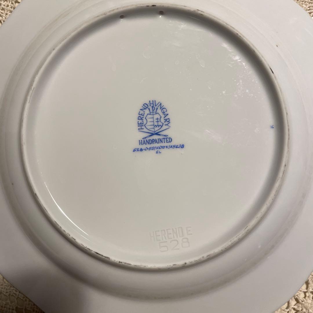 HEREND ヘレンド1999年(卯)2005年(酉)イヤープレートお皿立て付