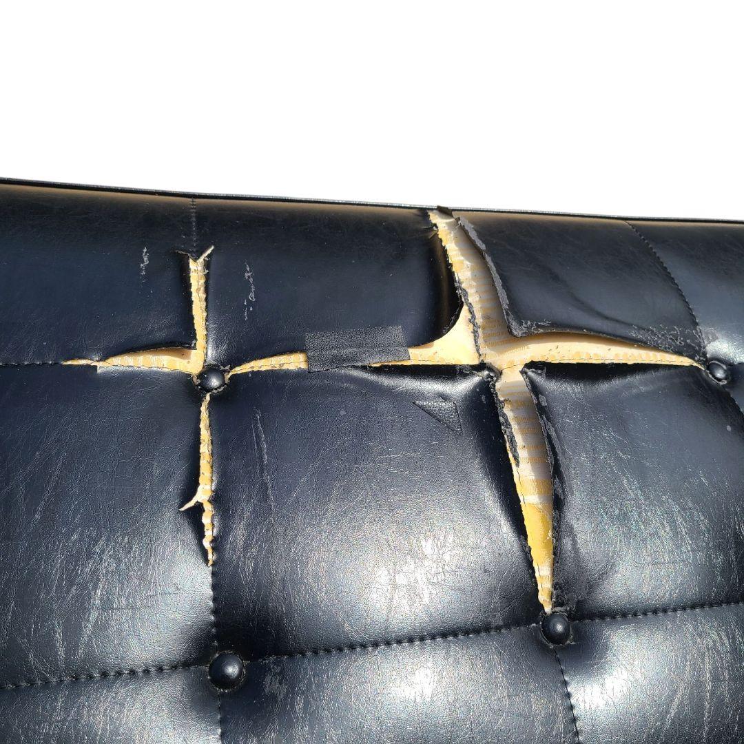 ★カリモク60★Kチェア 2シーター★座面 パーツ★ブラック 黒★リビングチェア