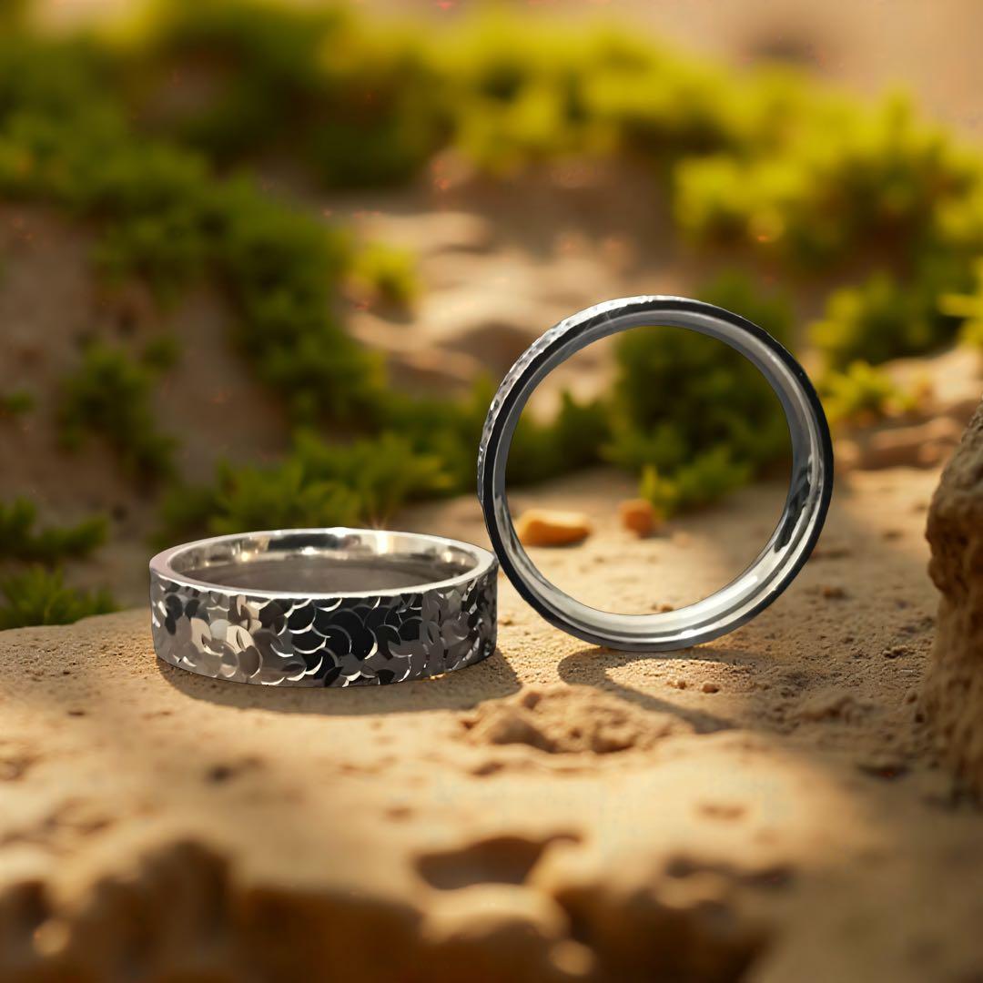 ペアリング、結婚指輪、プロポーズリング、 婚約指輪、贈り物、木製ボックス付き