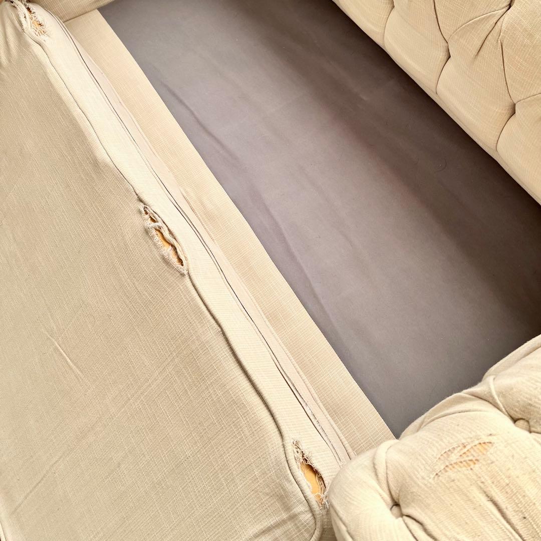 激レア【完売】kinoチェスターフィールドスタイル ラブソファー 破格