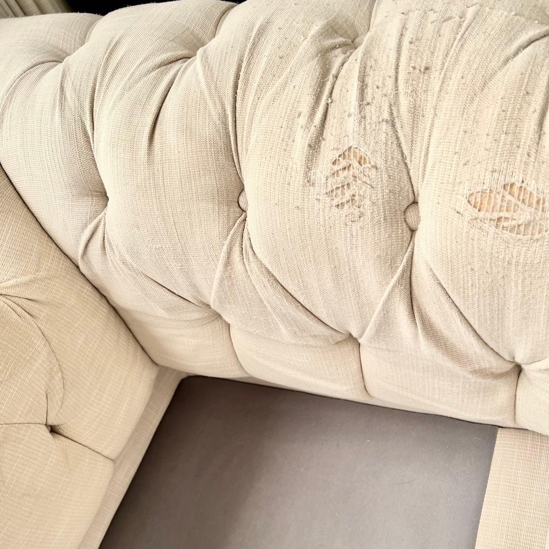 激レア【完売】kinoチェスターフィールドスタイル ラブソファー 破格