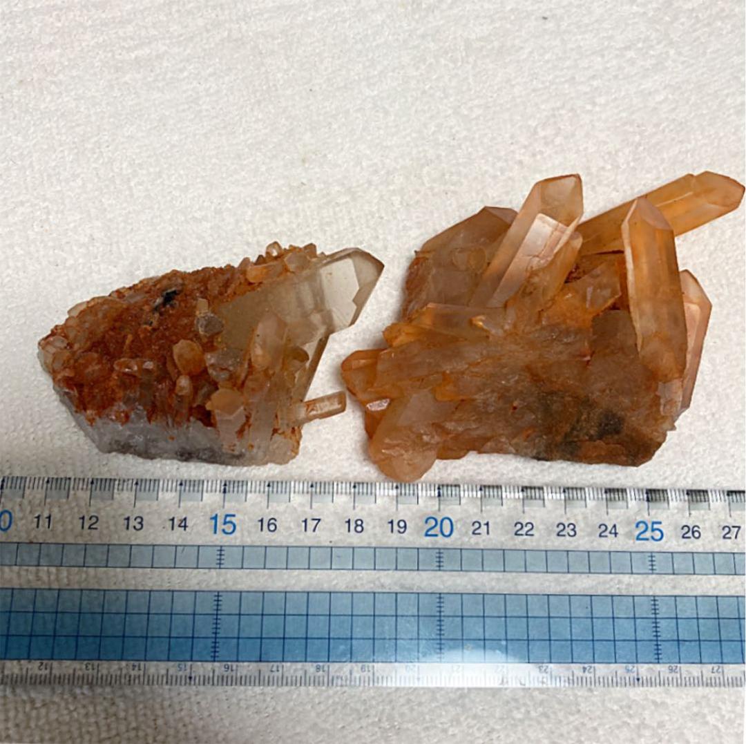 蜜柑水晶 タンジェリンクォーツ ２点