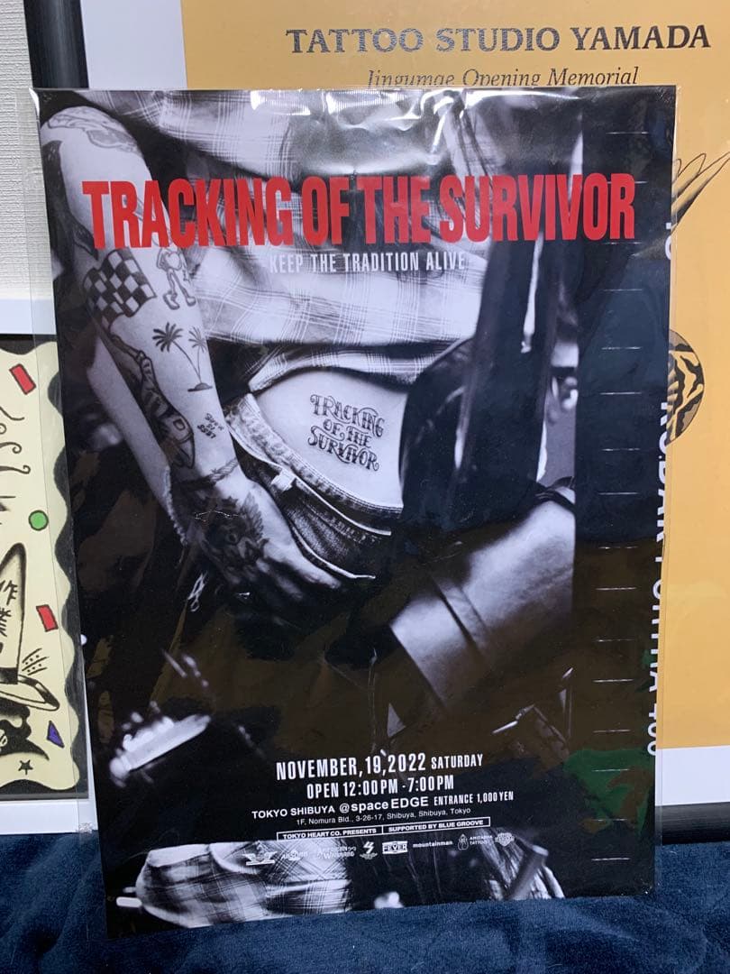 タトゥースタジオヤマダ タトゥーアート キャップ バンダナ 栓抜き セット