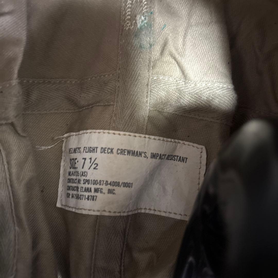 米軍実物　FLIGHT DECK CREWMAN'S HELMETSヘッドセット