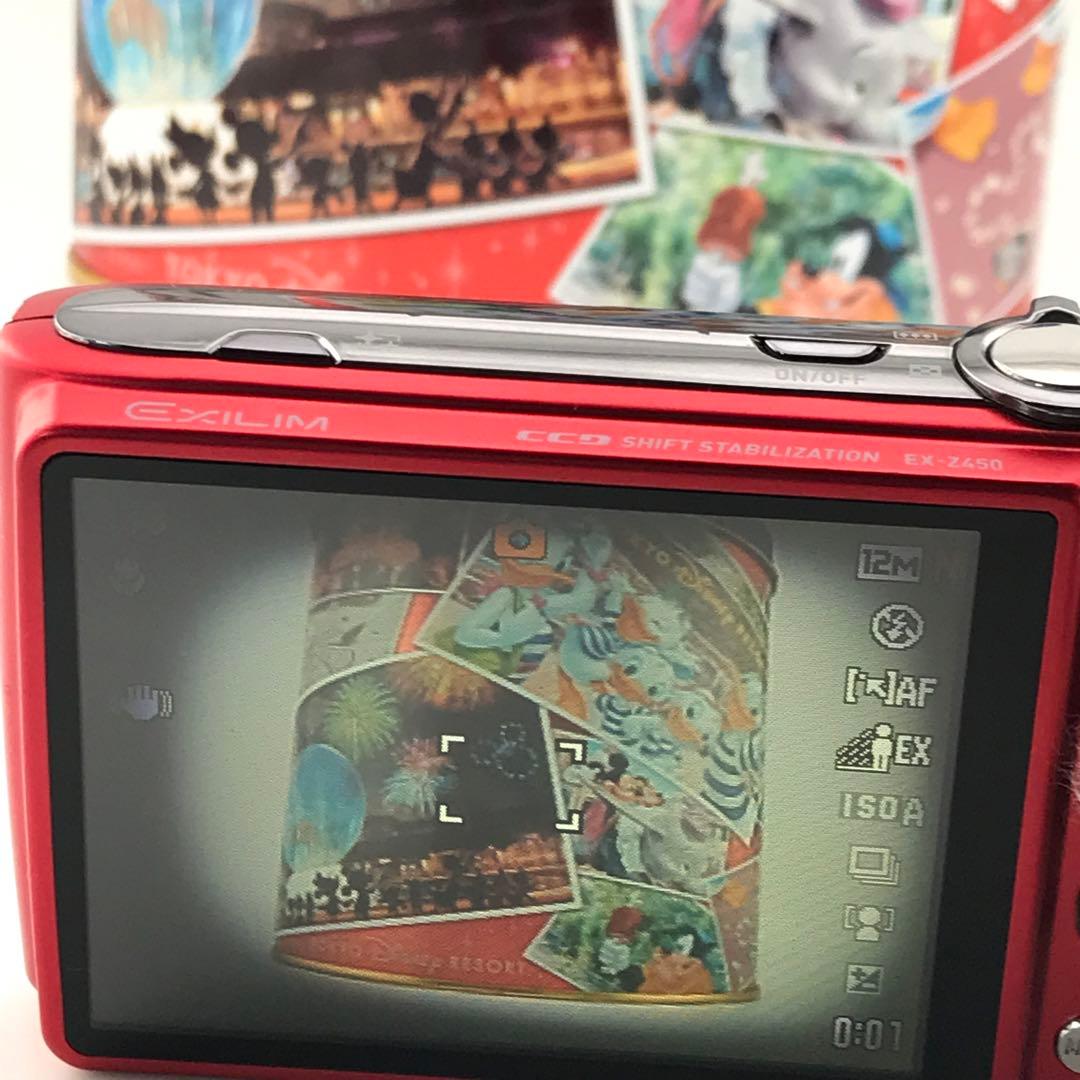 実写美⭕️【動作確認済】CASIO　EXILIM　ZOOM EX-Z450 レッド