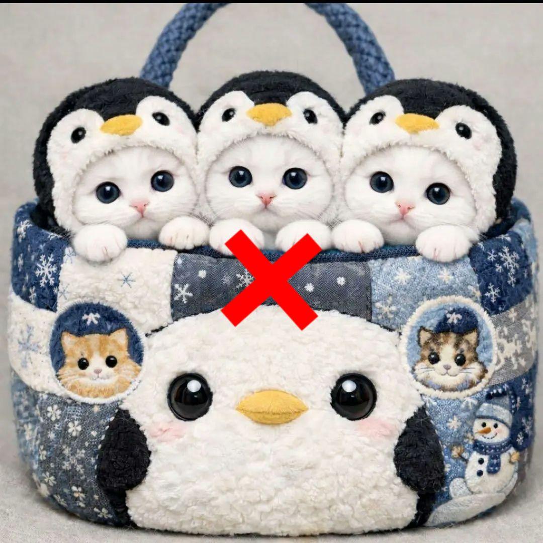 可愛いねこちゃんパネル生地　ハンドメイド