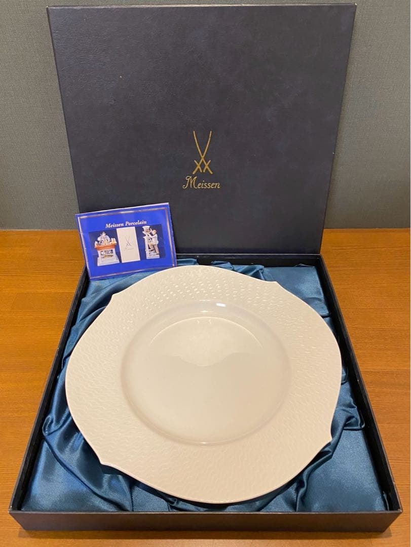 Meissen マイセン　波の戯れ　大皿デザー卜プレー卜