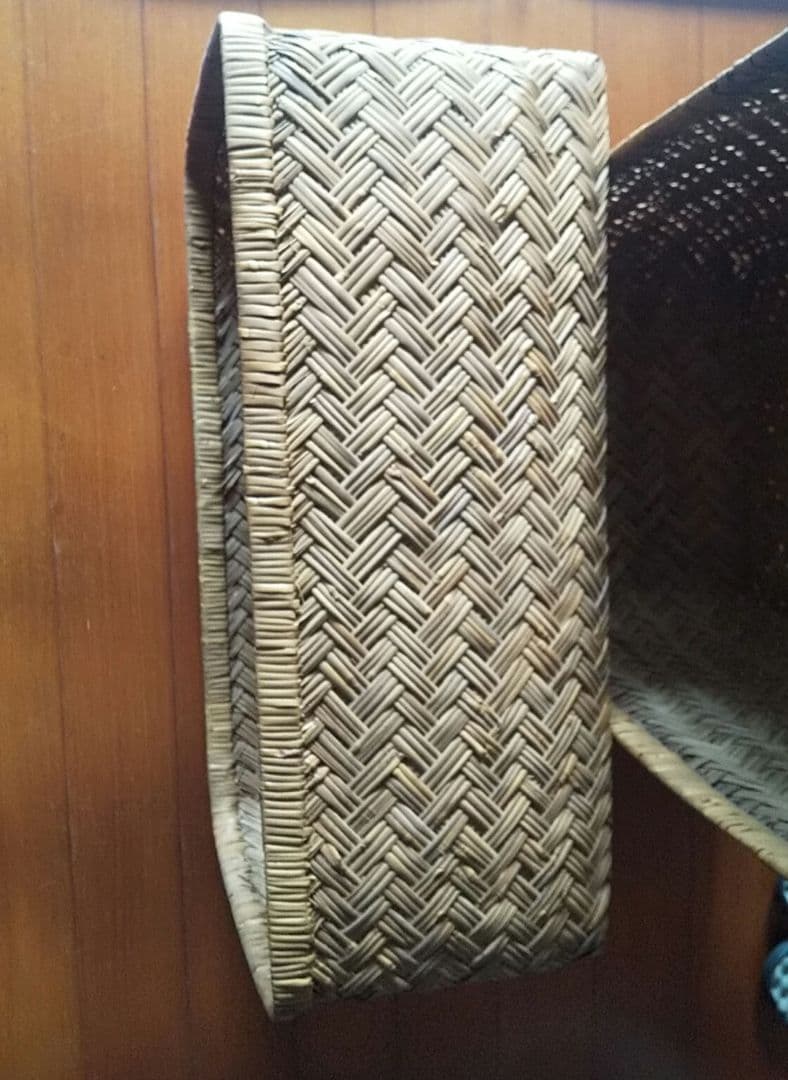 竹行李 竹籠 柳行李 大籠 収納籠 古民具 レトロ 001